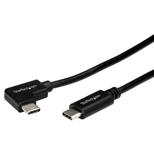 StarTech.com 1m 3 ft Right Angle USB-C Cable M-M - USB 2.0 - USB Type C Cable - 90 degree USB-C Cable - USB C to USB C Cable - USB-C Charge Cable - American Tech Depot