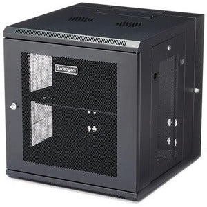 StarTech.com 12U 19" Wall Mount Network Cabinet - 20" Deep Hinged Locking IT Data Enclosure - Flexible Vented Rack w-Shelf - Switch Depth