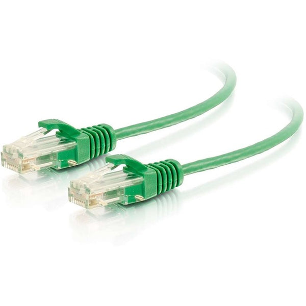 C2G 10ft Cat6 Snagless Unshielded (UTP) Slim Ethernet Network Patch Cable - Green - American Tech Depot