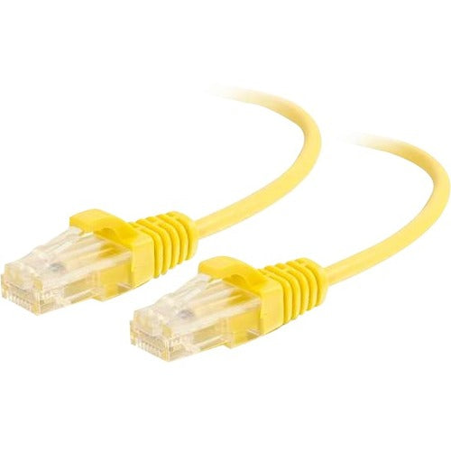 C2G 10ft Cat6 Ethernet Cable - Slim - Snagless Unshielded (UTP) - Yellow - American Tech Depot