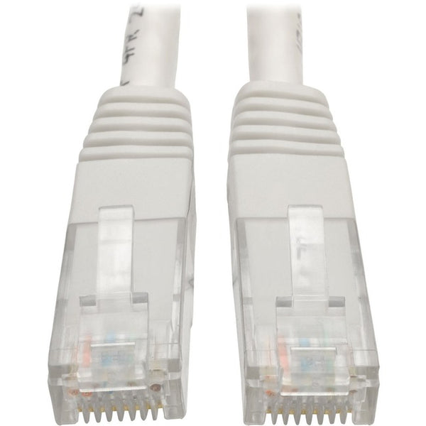 Tripp Lite Cat6 Cat5e Gigabit Molded Patch Cable RJ45 M-M 550MHz White 1ft 1' - American Tech Depot