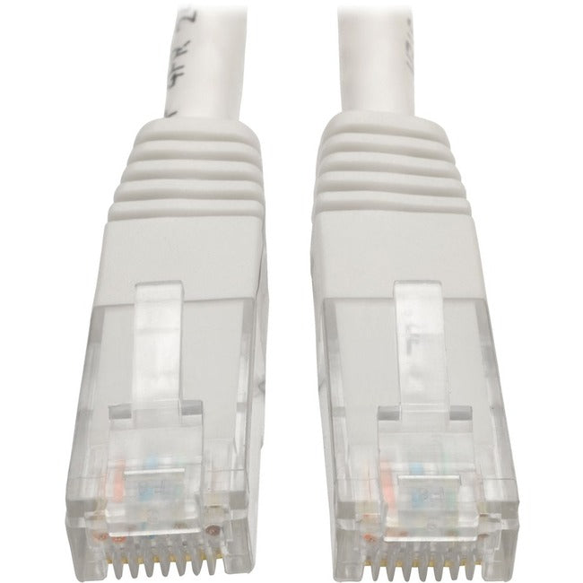 Tripp Lite Cat6 Cat5e Gigabit Molded Patch Cable RJ45 M-M 550MHz White 1ft 1' - American Tech Depot