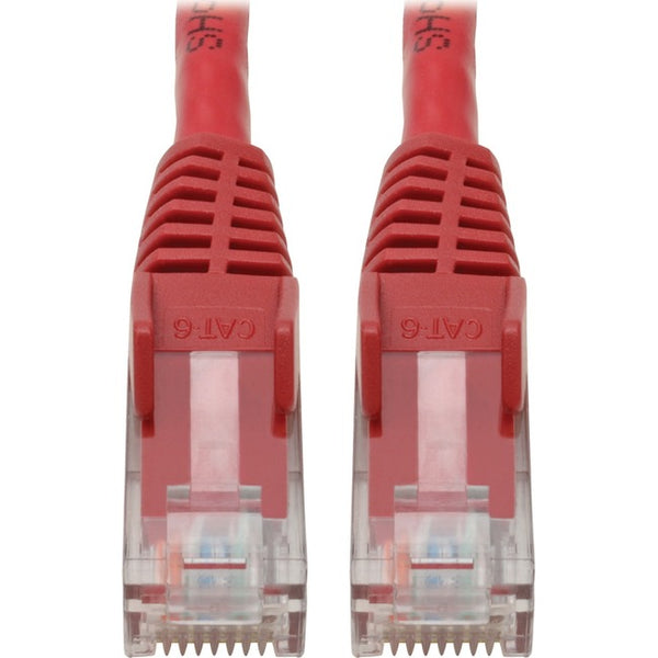 Tripp Lite Cat6 GbE Snagless Molded Patch Cable UTP Red RJ45 M-M 4ft 4' - American Tech Depot