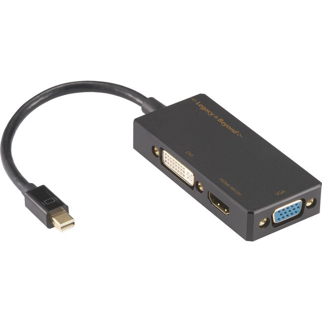 SIIG Mini DisplayPort to 4K HDMI-DVI-VGA 3-in-1 Adapter - American Tech Depot