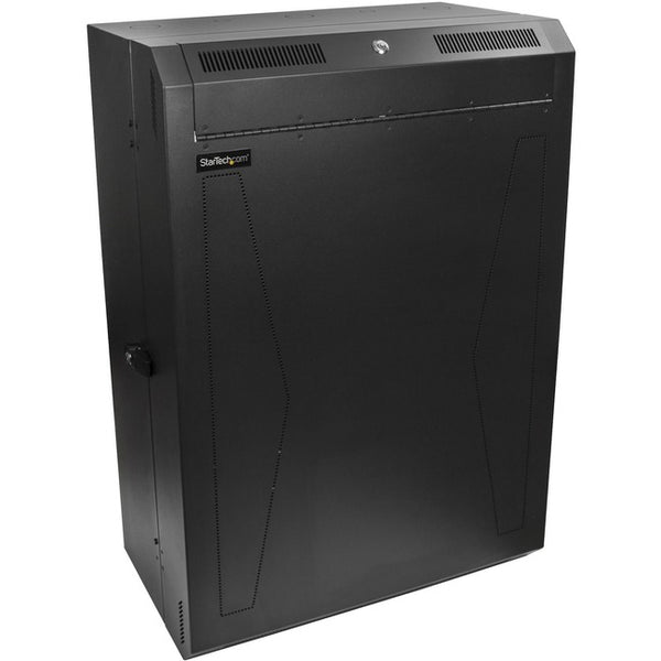 StarTech.com 8U 19" Vertical Wall Mount Server Rack Cabinet Enclosure - Low Profile (15") - 30" Deep Locking w-2U for Network IT Equipment