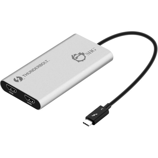 SIIG Thunderbolt V3 to Dual HDMI Adapter - HDMI 2.0 - American Tech Depot