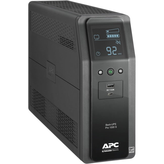 APC by Schneider Electric Back-UPS Pro BR1000MS 1.0KVA Tower UPS - American Tech Depot