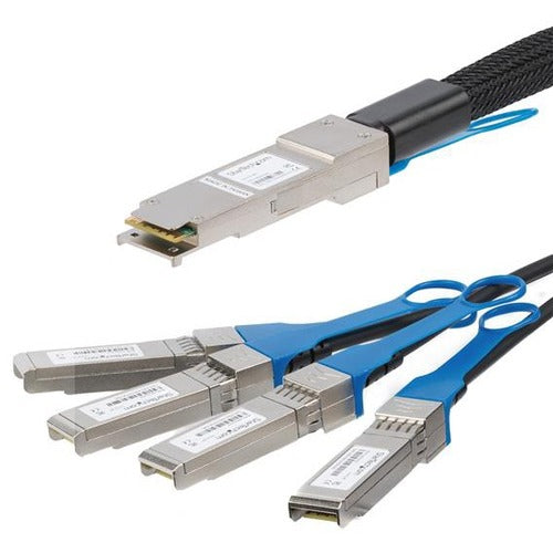 StarTech.com Cisco QSFP-4SFP10G-CU5M Compatible 5m 1x QSFP+ to 4x SFP+ Direct Attach Breakout Cable - 40GbE - QSFP+ Copper DAC 40Gbps Low Power Passive Twinax - American Tech Depot