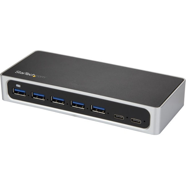 StarTech.com 7 Port USB C Hub with Fast Charge - 5x USB-A & 2x USB-C (USB 3.0 SuperSpeed 5Gbps) - USB 3.1 Gen 1 Adapter Hub - Self Powered - American Tech Depot