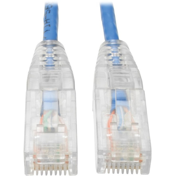 Tripp Lite Cat6 UTP Patch Cable (RJ45) - M-M, Gigabit, Snagless, Molded, Slim, Blue, 10 ft. - American Tech Depot