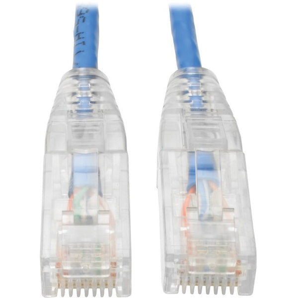 Tripp Lite Cat6 UTP Patch Cable (RJ45) - M-M, Gigabit, Snagless, Molded, Slim, Blue, 15 ft. - American Tech Depot