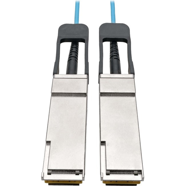 Tripp Lite QSFP+ to QSFP+ Active Optical Cable - 40Gb, AOC, M-M, Aqua, 3 m (9.8 ft.) - American Tech Depot
