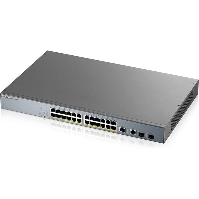 ZYXEL 24-port GbE Smart Managed PoE Switch with GbE Uplink