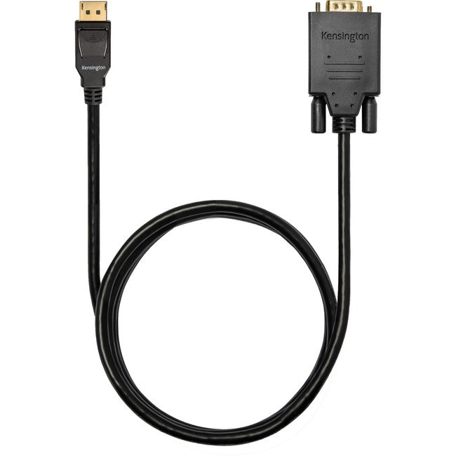 Kensington DisplayPort 1.2 (M) to VGA (M) Passive Unidirectional Cable, 6ft - American Tech Depot