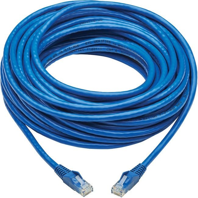 Tripp Lite Cat6 Snagless UTP Network Patch Cable (RJ45 M-M), Blue, 50 ft. - American Tech Depot