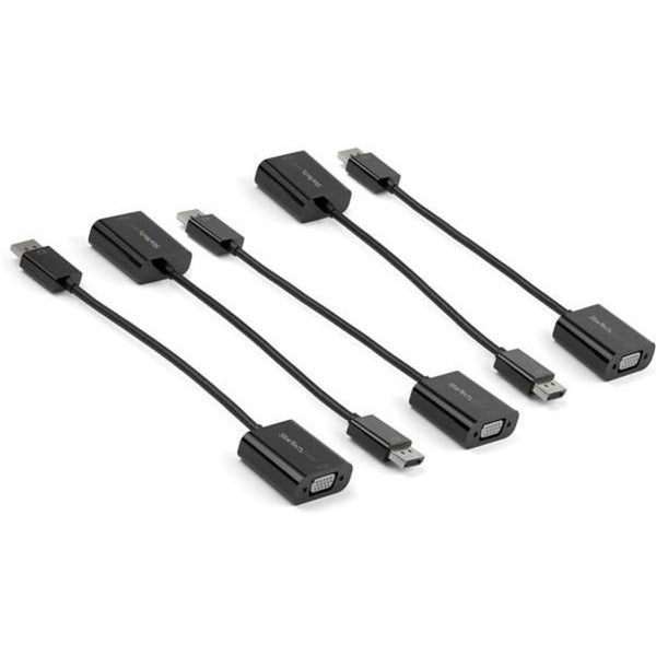 StarTech.com 5-Pack DisplayPort to VGA Adapter - DisplayPort 1.2 to VGA Monitor Active Adapter - DP to VGA Video Converter Dongle - M-F - American Tech Depot