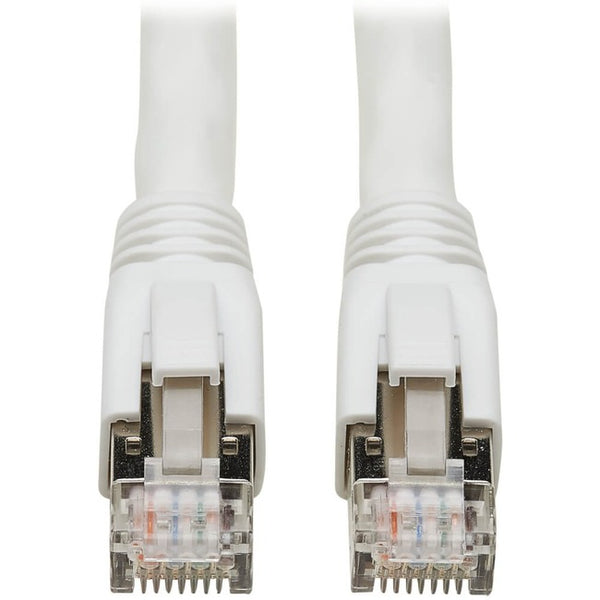 Tripp Lite Cat8 Patch Cable 25G-40G Certified Snagless M-M PoE White 10ft - American Tech Depot