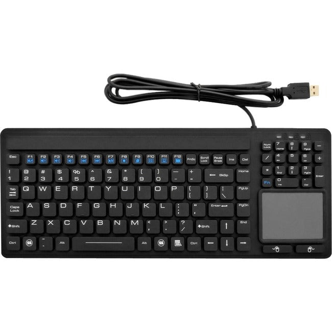 DSI Waterproof IP68 Wired Keyboard with Built-in Touchpad