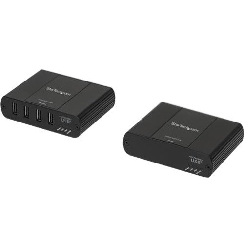 StarTech.com 4 Port USB 2.0 Extender over Ethernet-IP Network Hub - up to 330ft (100m) - USB over Gigabit LAN or Direct Cat5e-Cat6 Cable - American Tech Depot