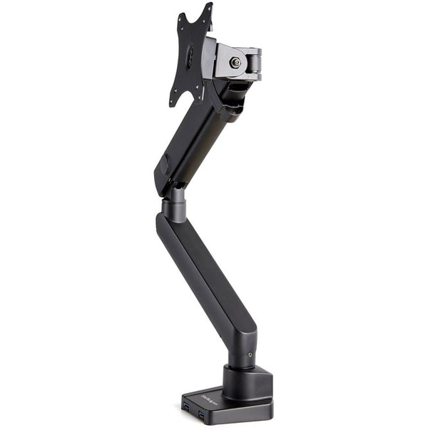 StarTech.com Desk Mount Monitor Arm with 2x USB 3.0 ports - Slim Full Motion Single Monitor VESA Mount up to 8kg Display - C-Clamp-Grommet