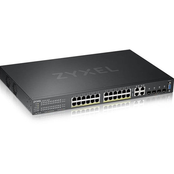 ZYXEL 24-port GbE L2 PoE Switch with GbE Uplink