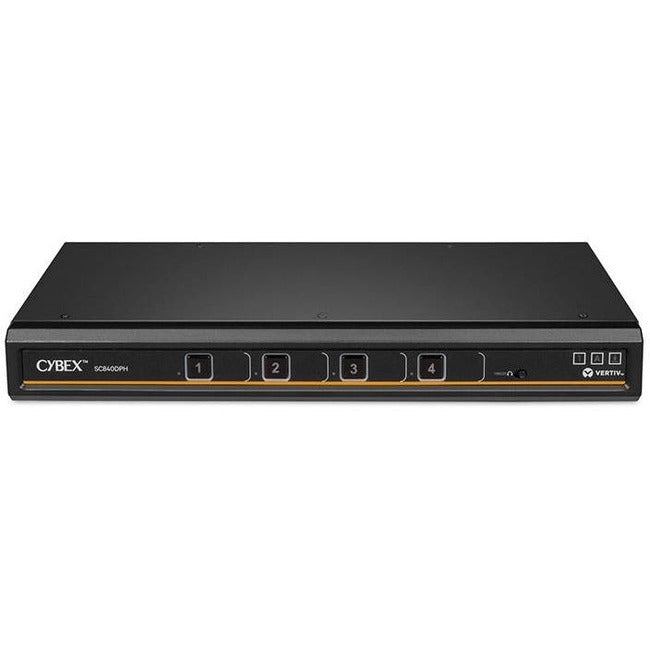 Vertiv Cybex SC800 Secure KVM | Single Head | 4 Port Universal DisplayPort | NIAP version 4.0 Certified (SC840DPH-400)