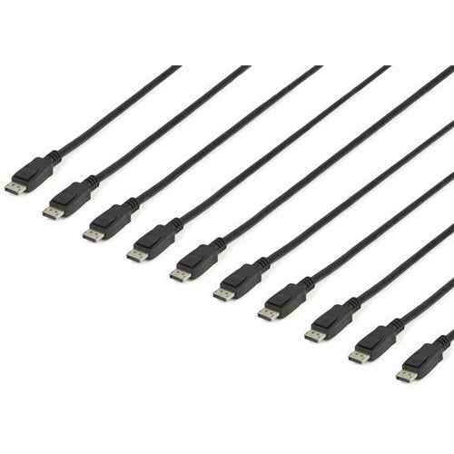 StarTech.com 15 ft - 4.6 m DisplayPort Cable with Latches Multipack - 10 Pack DisplayPort 1.2 Cable - 4K Male DP Cord (DISPLPORT15L10PK) - American Tech Depot