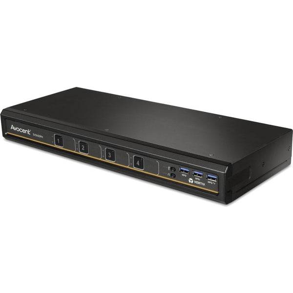 Vertiv Avocent SwitchView Desktop KVM | 4 Port | Single Head | Universal Connector | TAA Compliant