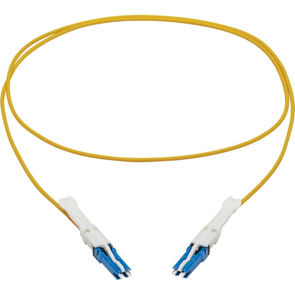 Tripp Lite N381C-01M 400Gb Duplex Singlemode 8.3-125 OS2 Fiber Optic Cable, Yellow, 1 m - American Tech Depot