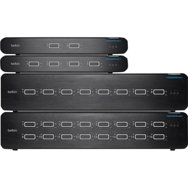 Belkin Universal 2nd Gen Secure KVM Switch, 16-Port Single Head w- CAC