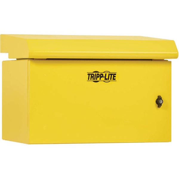 Tripp Lite SmartRack Industrial Enclosure with Lock - NEMA 3R, Wall Mount, Metal Construction, Internal Fans, 16.5 in. Depth, 6U, Yellow