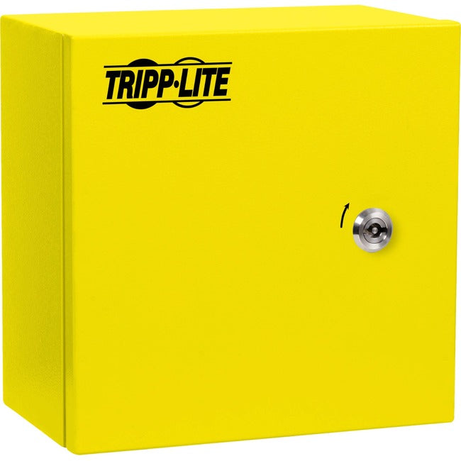 Tripp Lite SmartRack Outdoor Industrial Enclosure with Lock - NEMA 4, Surface Mount, Metal Construction, 10 x 10 x 6 in., Yellow