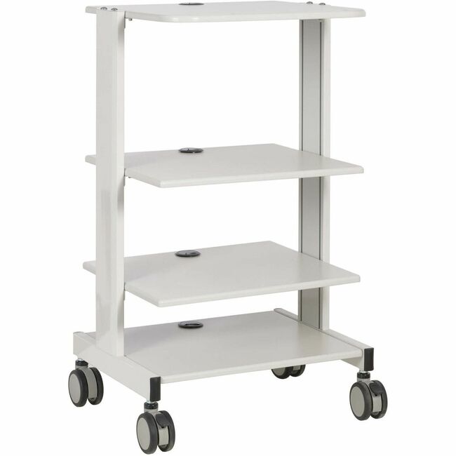 Tripp Lite Mobile Workstation with Adjustable Shelves, Locking Casters, TAA