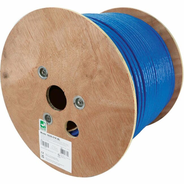 Tripp Lite Cat8 25G/40G Solid Core S/FTP Bulk Ethernet Cable, CMR Rated, Blue, 1000 ft. (305 m)