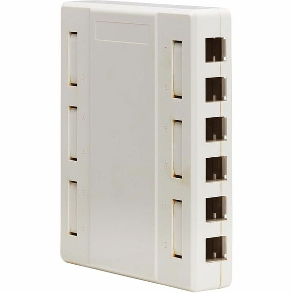 Tripp Lite Surface-Mount Box for Keystone Jacks - 12 Ports, White